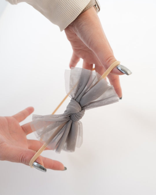 babyチュールリボンヘアバンド