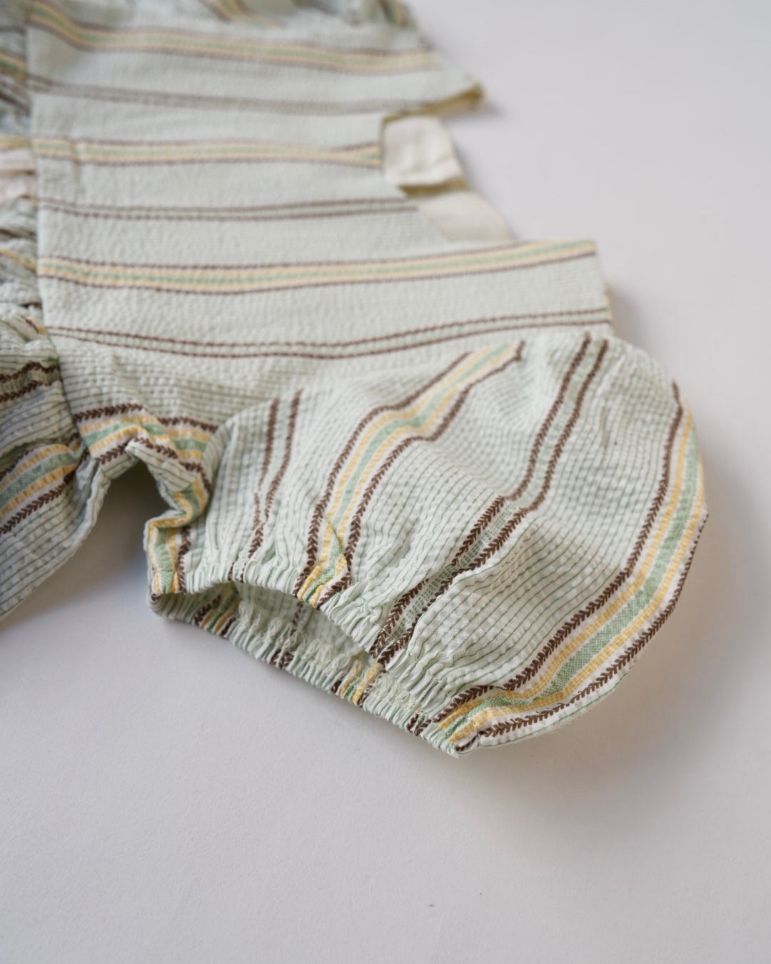 マルチストライプリンクルワンピース