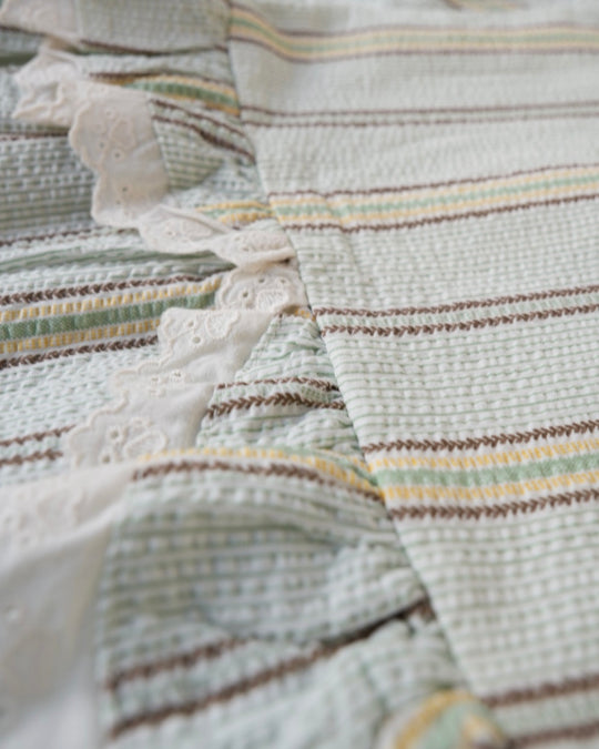 マルチストライプリンクルワンピース