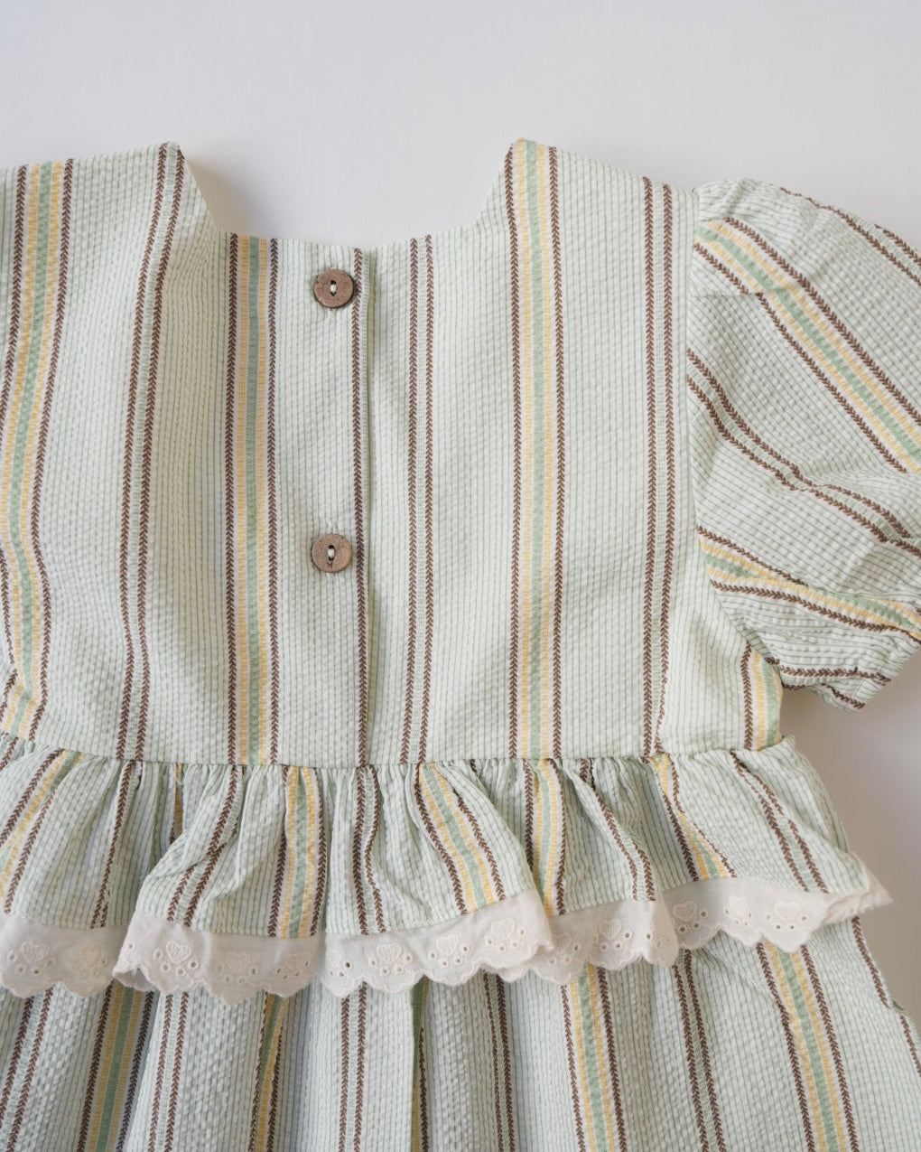 マルチストライプリンクルワンピース