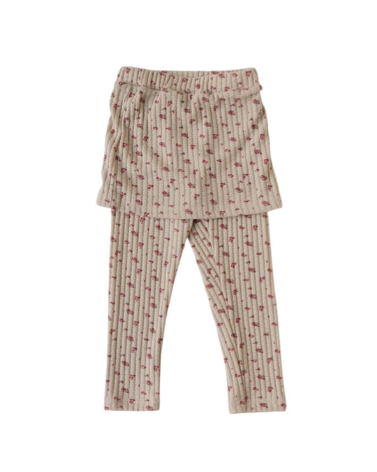 小花柄スカートリブパンツ