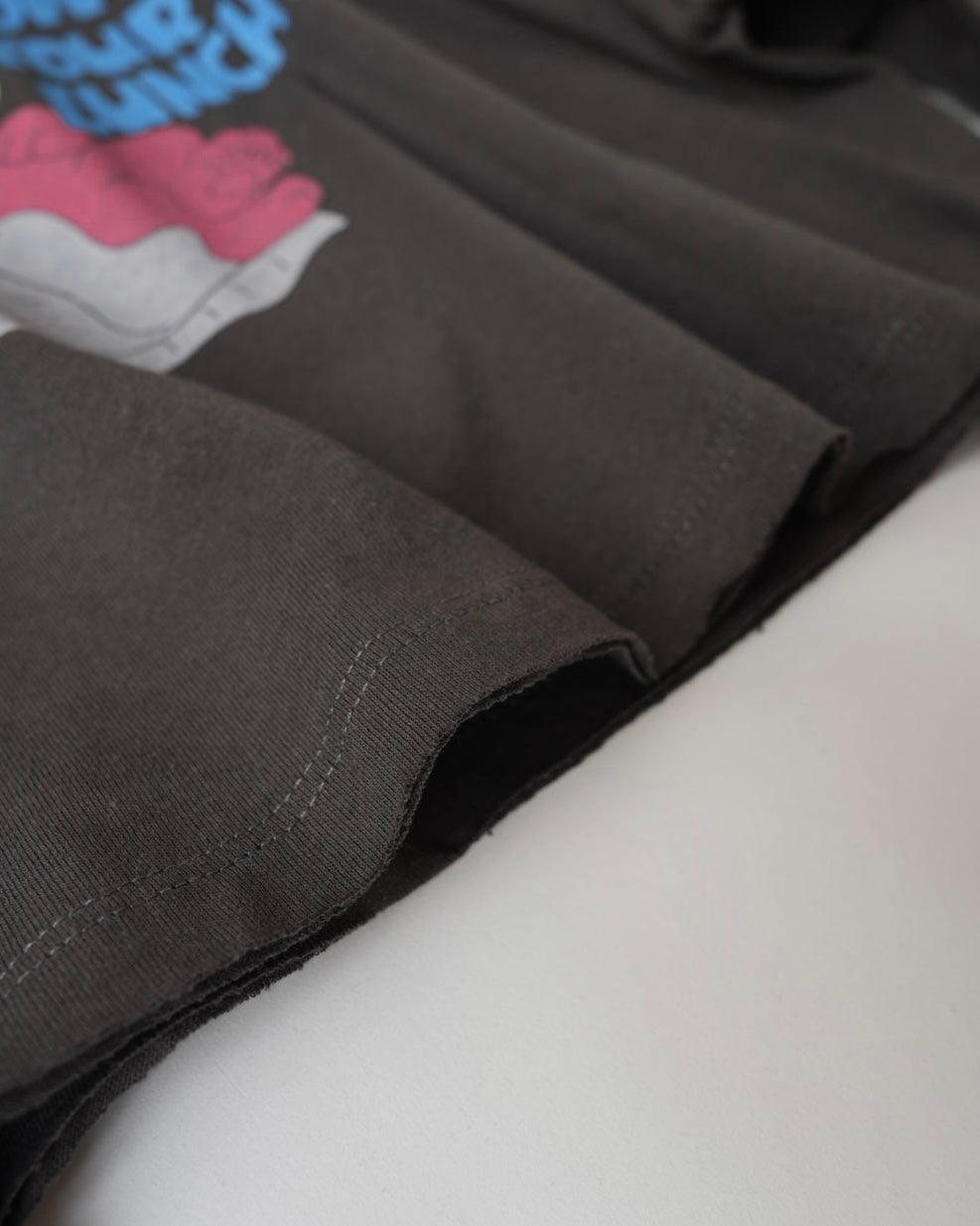 レイヤードショート丈プリントT