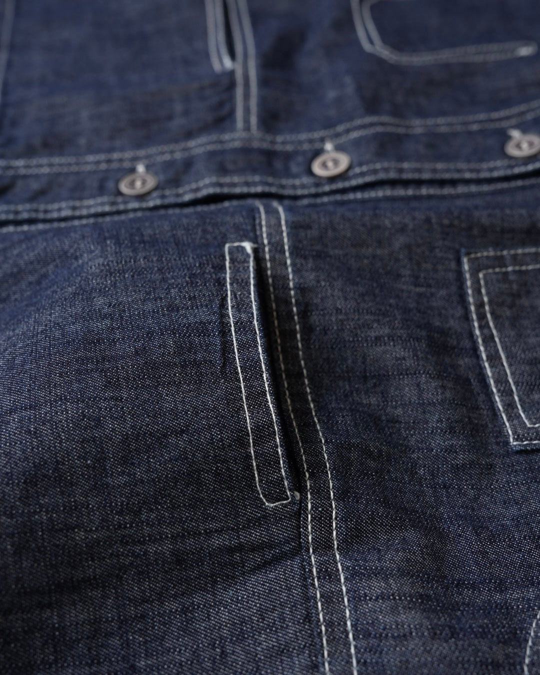 ステッチデニムベスト