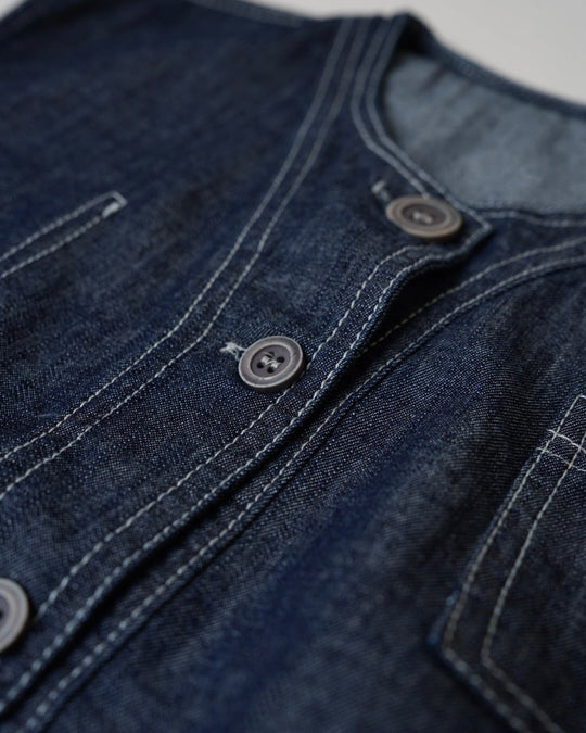 ステッチデニムベスト