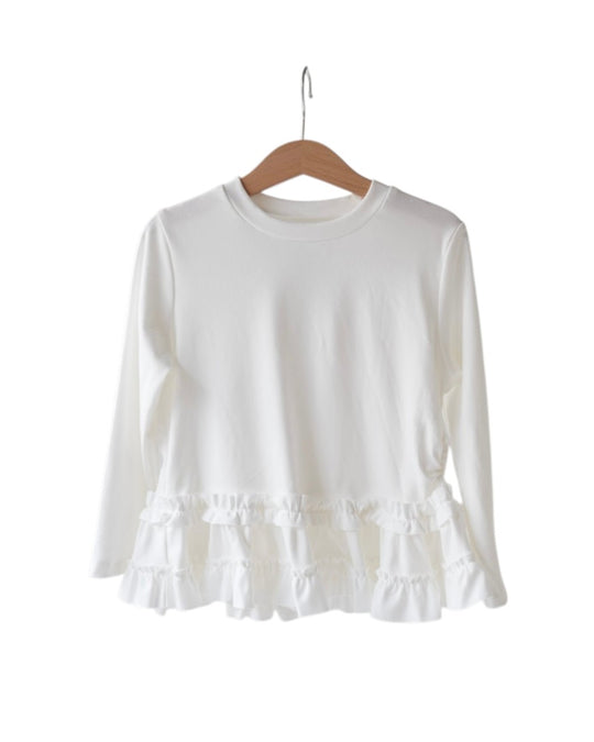裾フリルトップス
