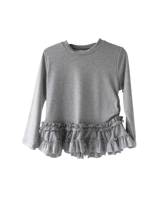 裾フリルトップス