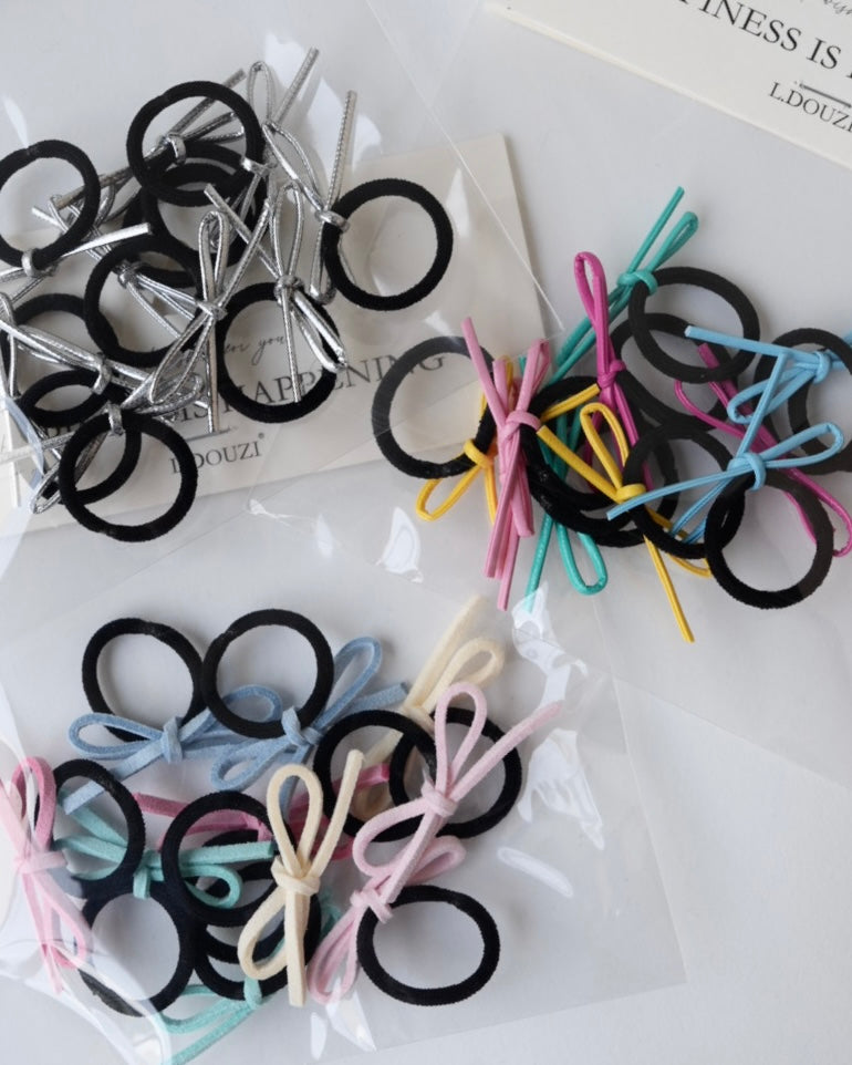 カラーコードリボンゴム10本セット