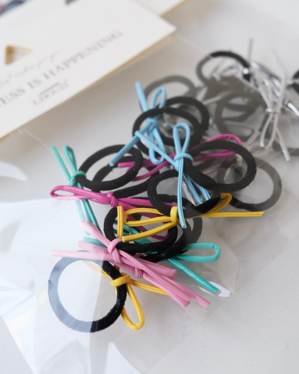 カラーコードリボンゴム10本セット