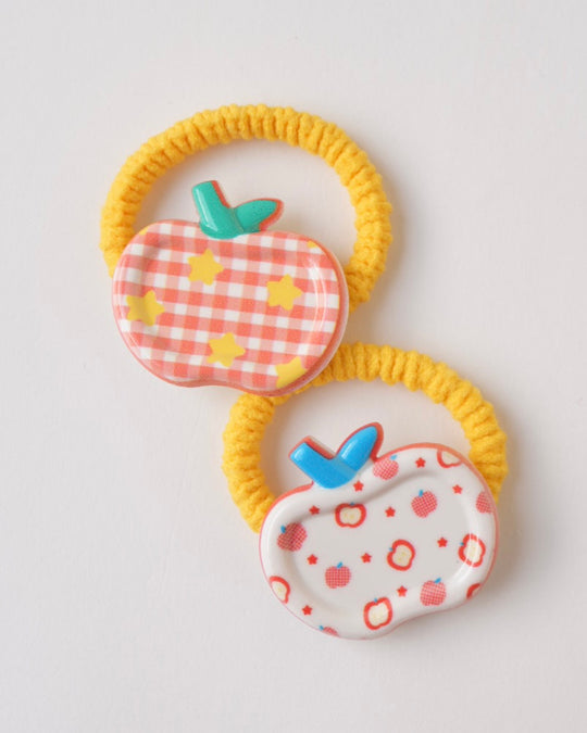 リンゴヘアゴム