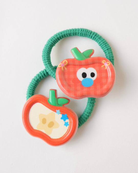 リンゴヘアゴム