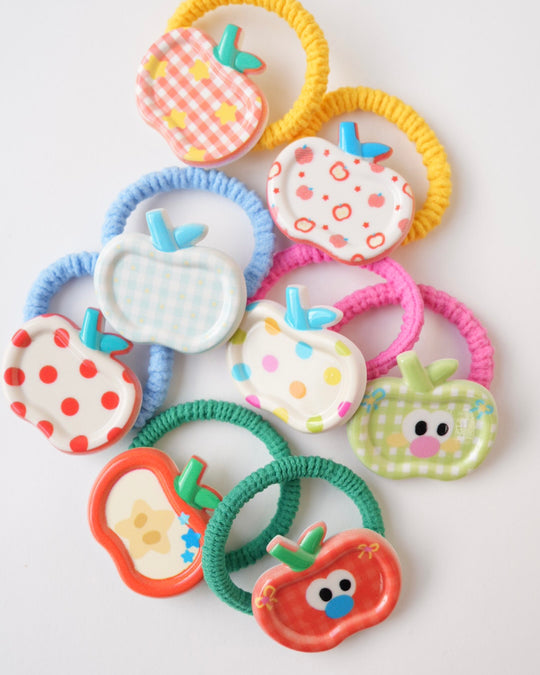 リンゴヘアゴム