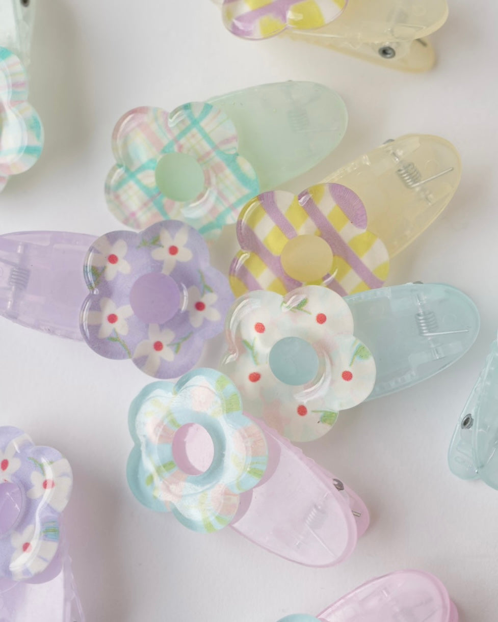 クリアフラワークリップ