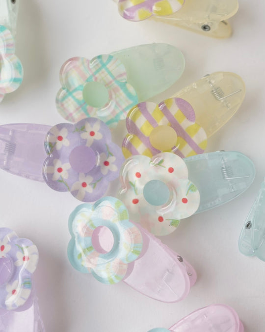 クリアフラワークリップ