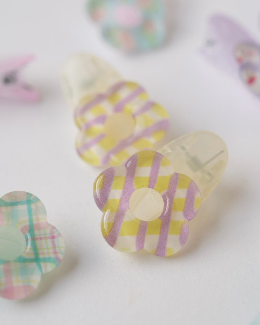 クリアフラワークリップ