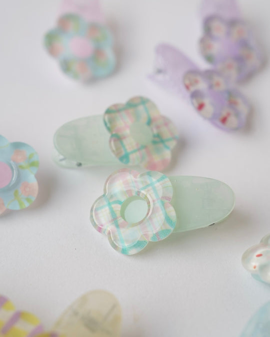 クリアフラワークリップ