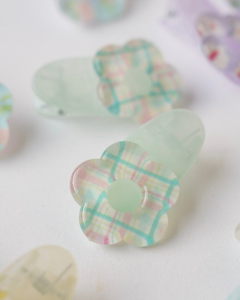 クリアフラワークリップ