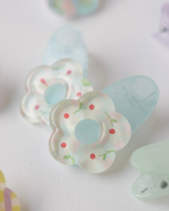 クリアフラワークリップ