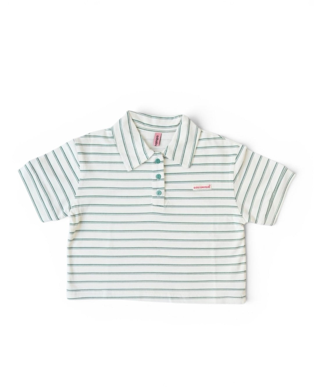 ポロカラーWボーダーT.