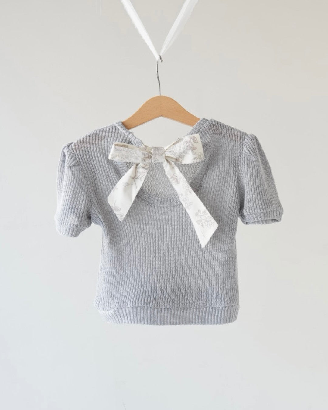 バックリボンサマーニット