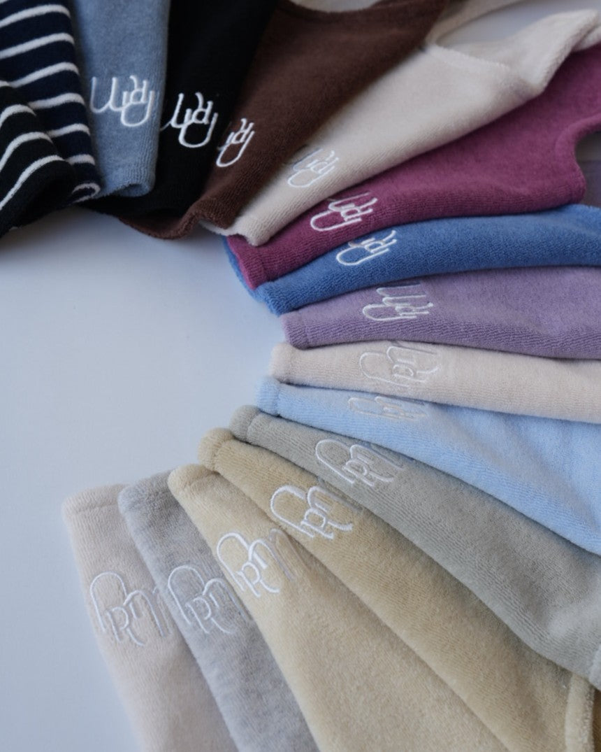 [would U]cloud terry bibs"16色"