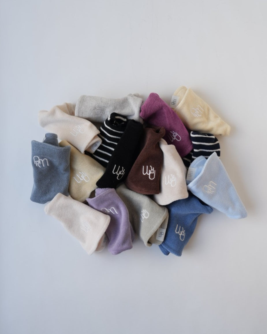 [would U]cloud terry bibs"16色"