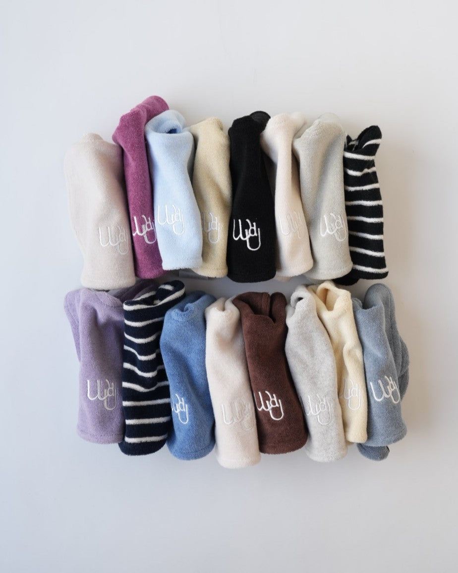 [would U]cloud terry bibs"16色"