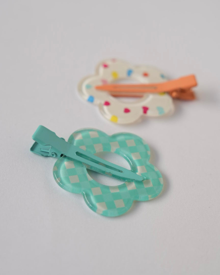 フラワー前髪クリップ