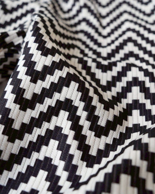 ジオメトリックソフトコーデュロイパンツ