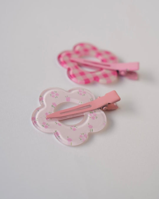 フラワー前髪クリップ