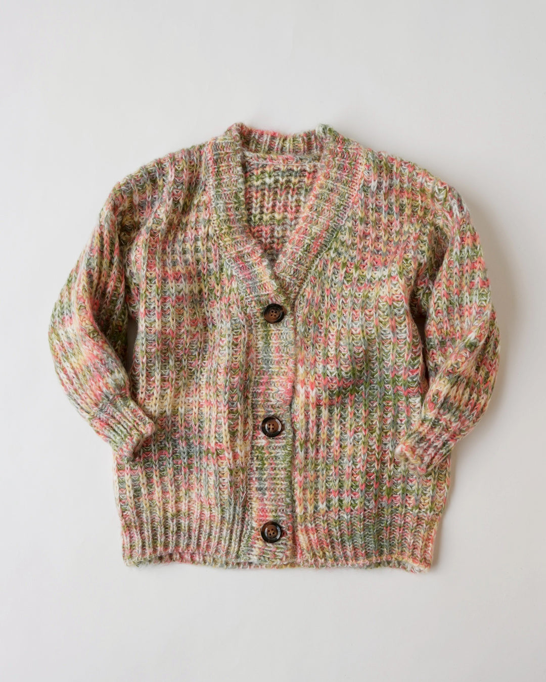 ミックスカラーニットカーディガン