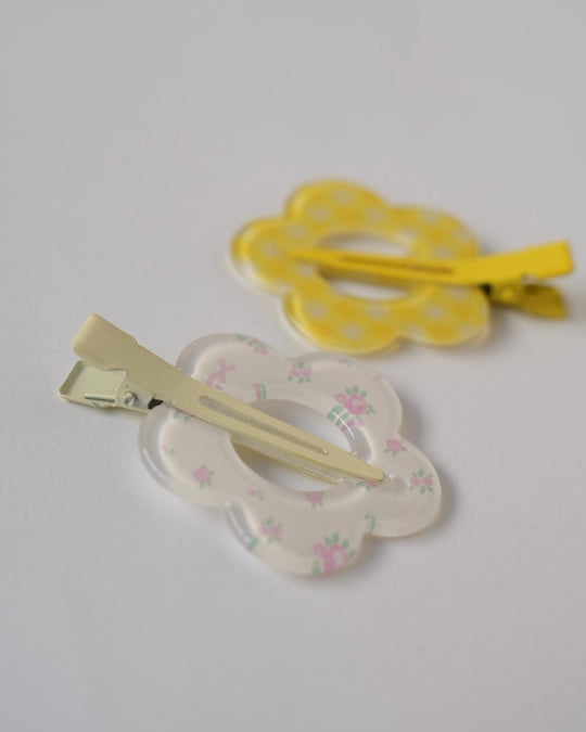 フラワー前髪クリップ