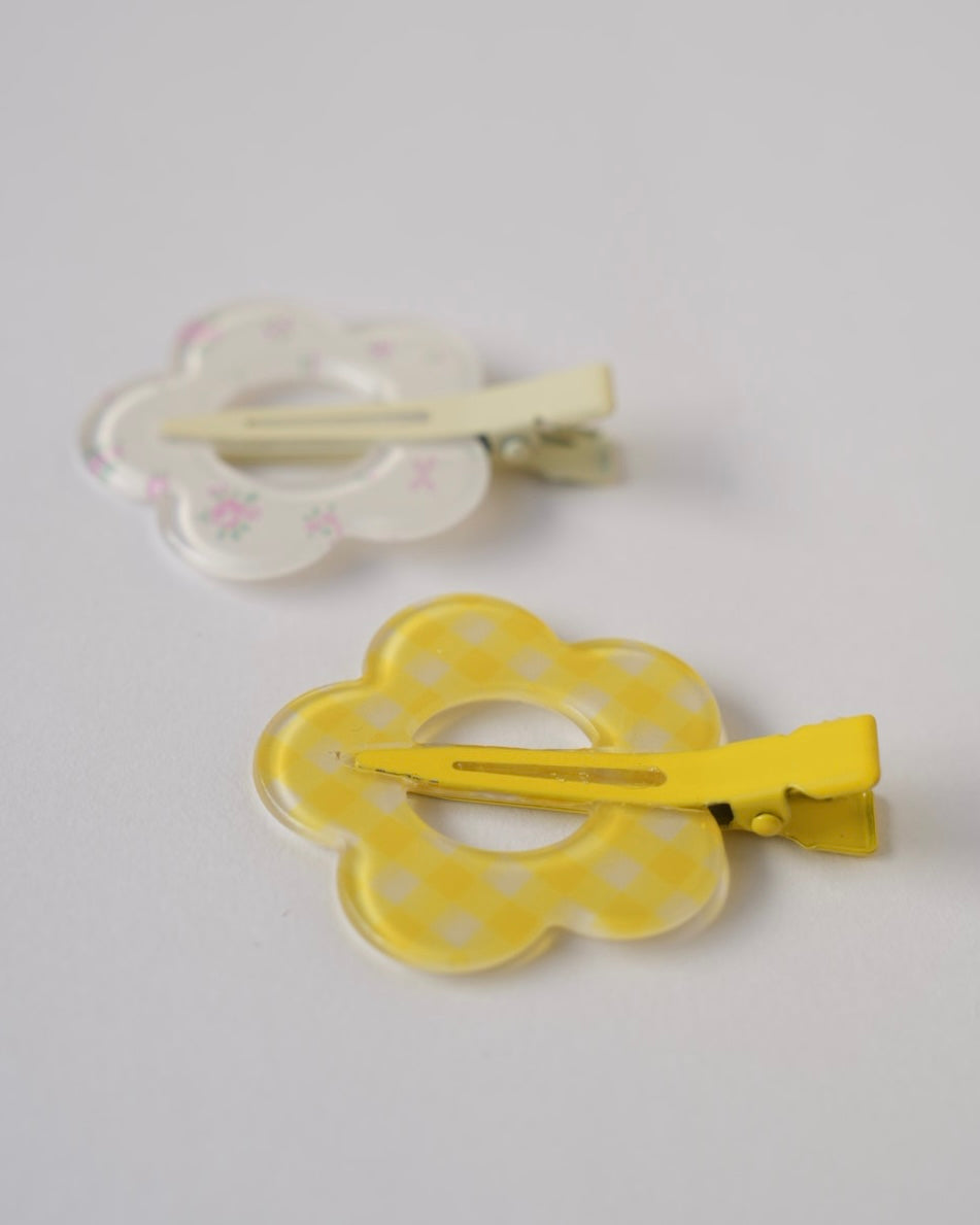 フラワー前髪クリップ