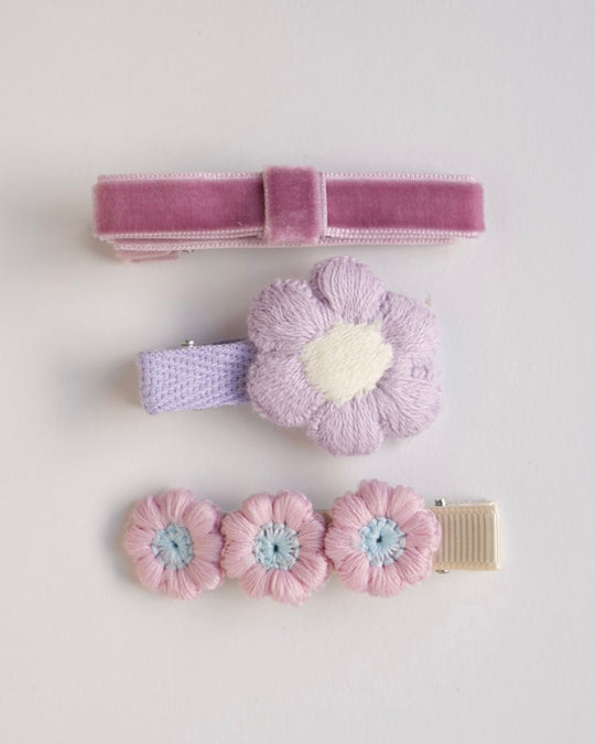 ベロアリボンクリップセット