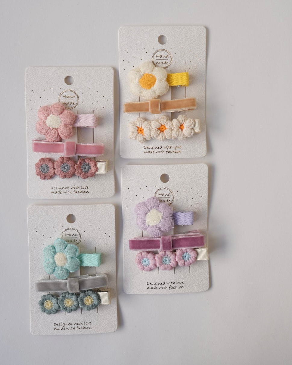 ベロアリボンクリップセット