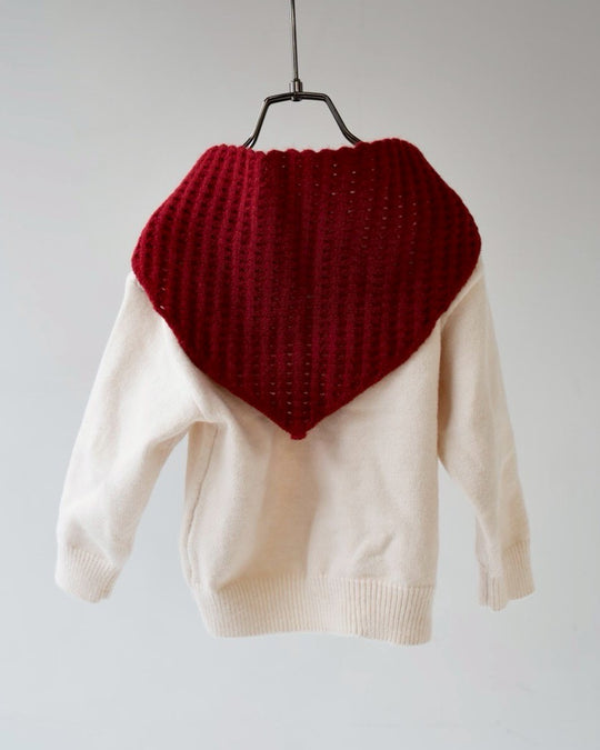 バブーシュ付きニット