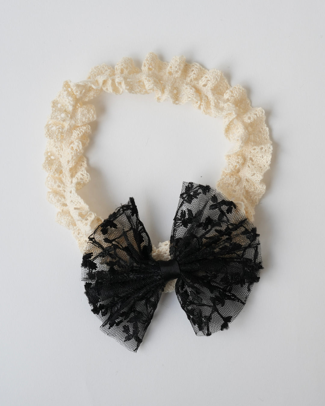 BABYレースリボンヘアバンド
