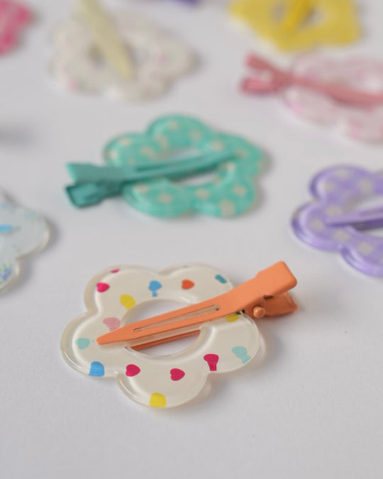 フラワー前髪クリップ