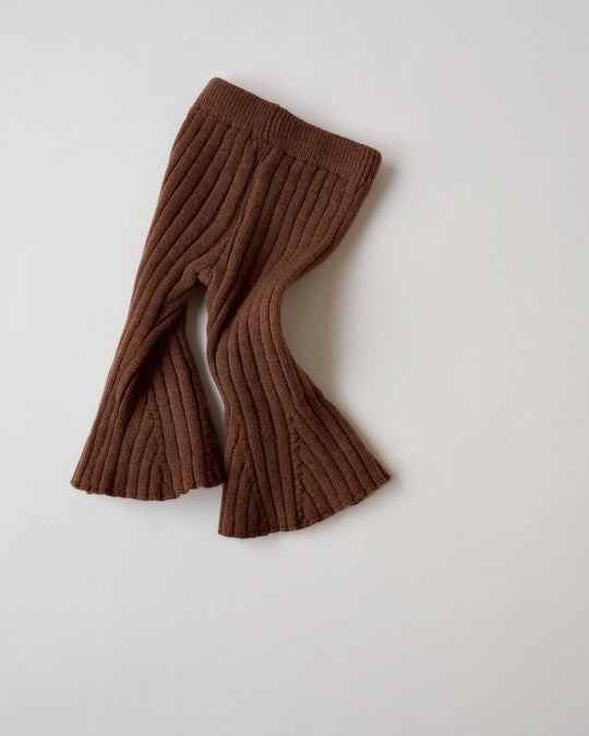 BABYリブニットフレアパンツ