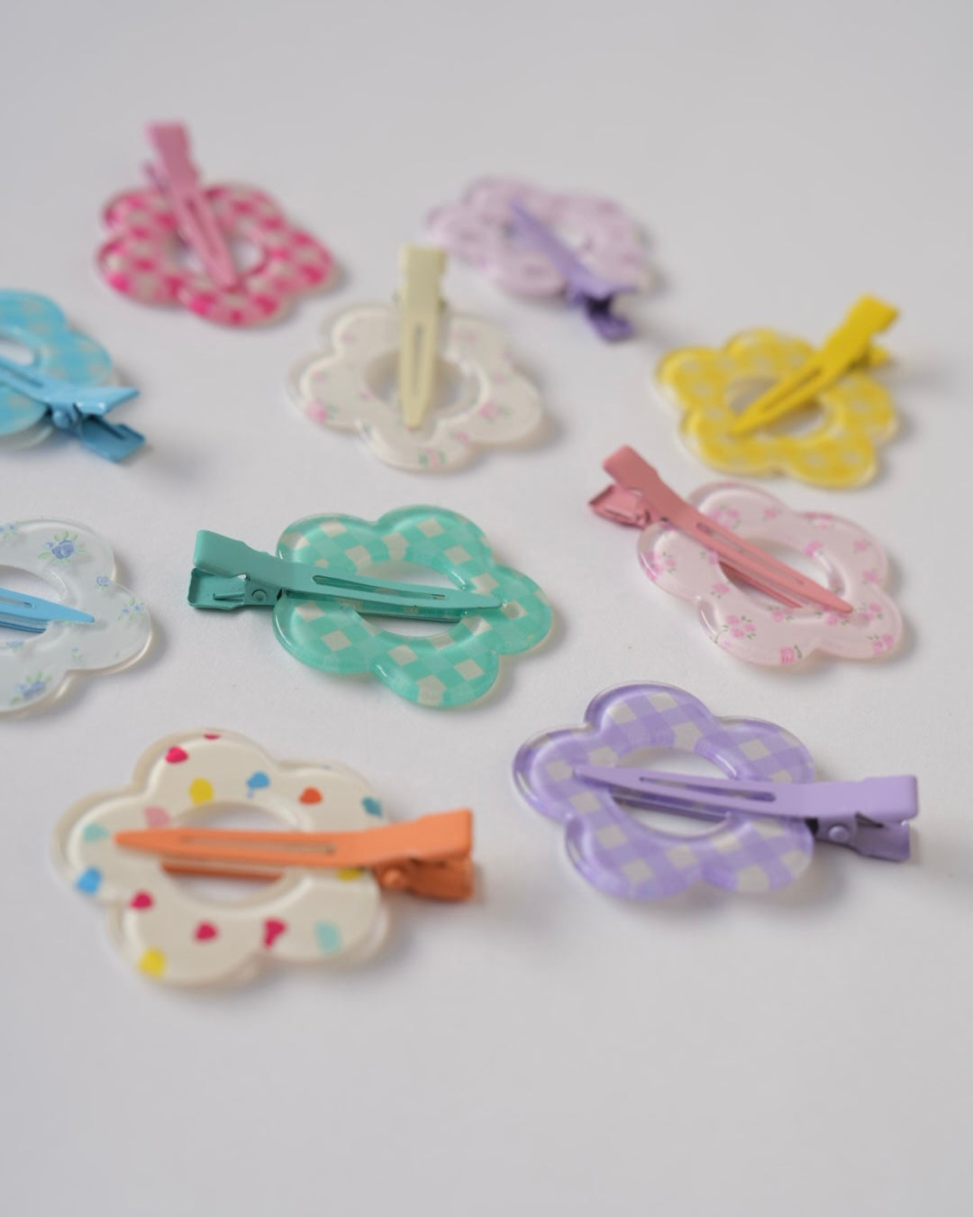 フラワー前髪クリップ