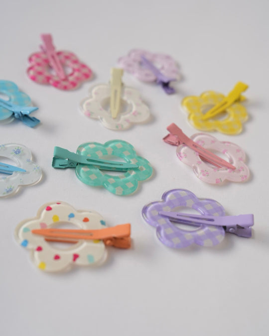 フラワー前髪クリップ