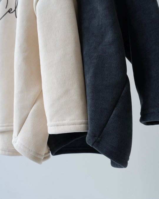 [nunu biel]plum裏起毛カットソー