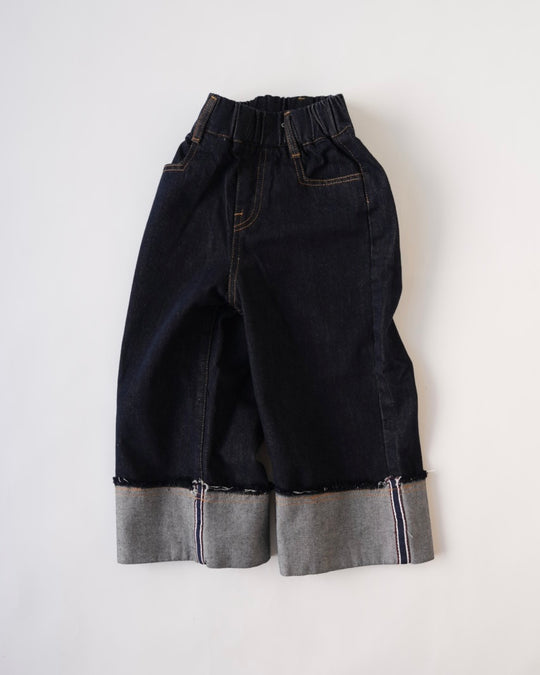 ロールアップインディゴデニム