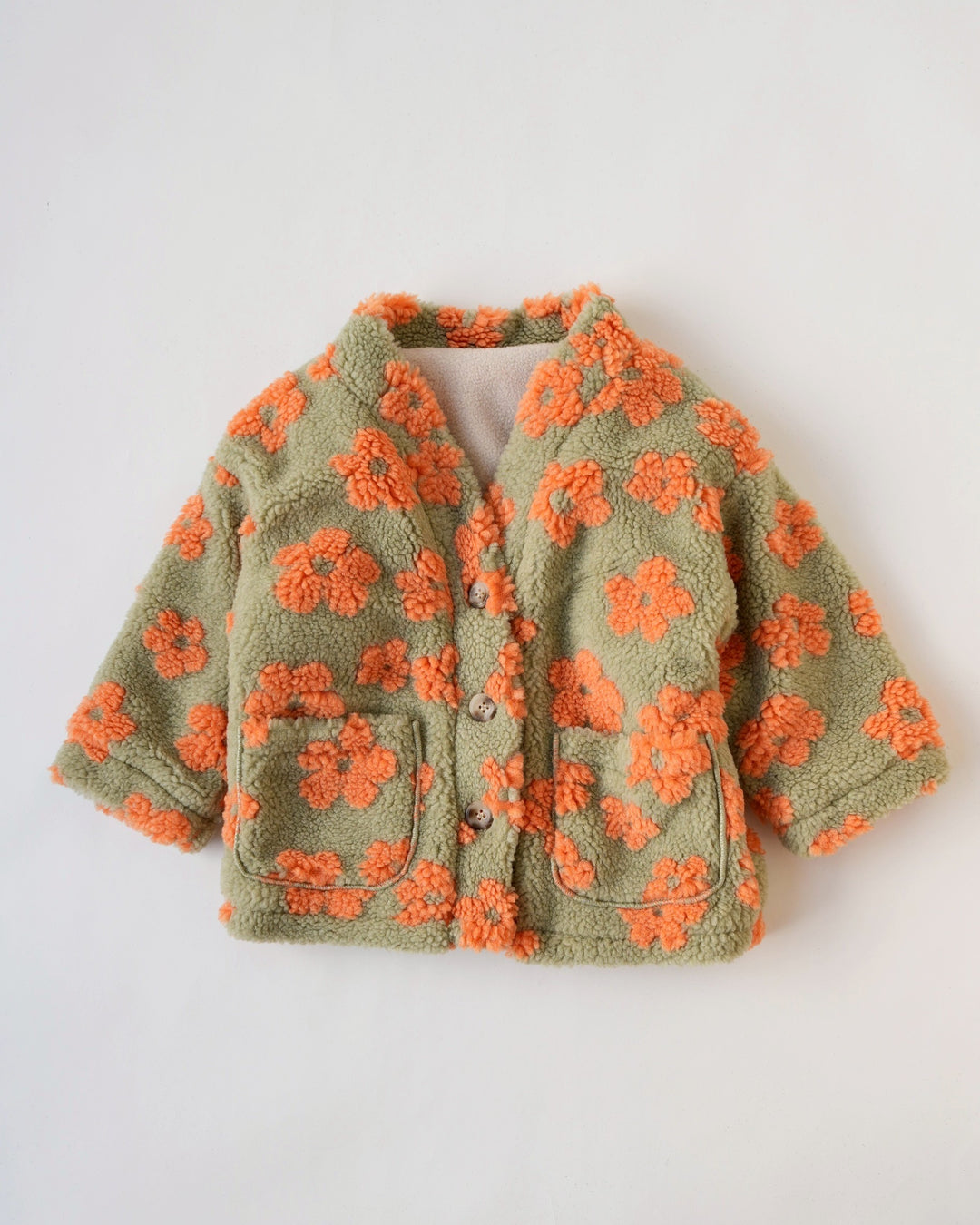 裏起毛フラワーボアV/Nジャケット