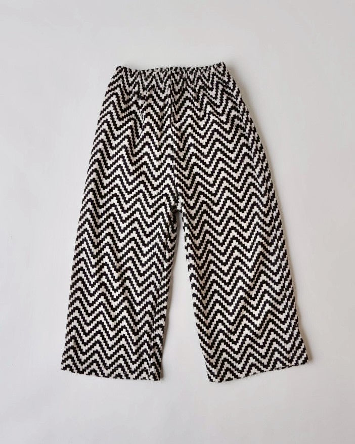 ジオメトリックソフトコーデュロイパンツ