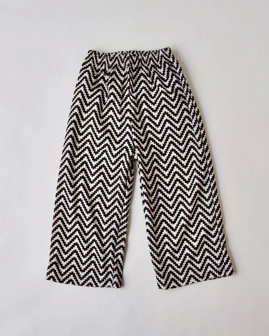 ジオメトリックソフトコーデュロイパンツ