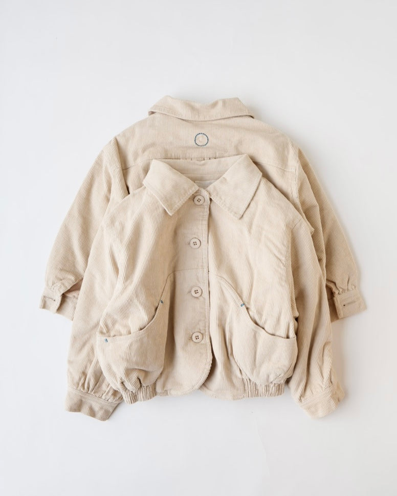 裏起毛コーデュロイバックプリーツJK.