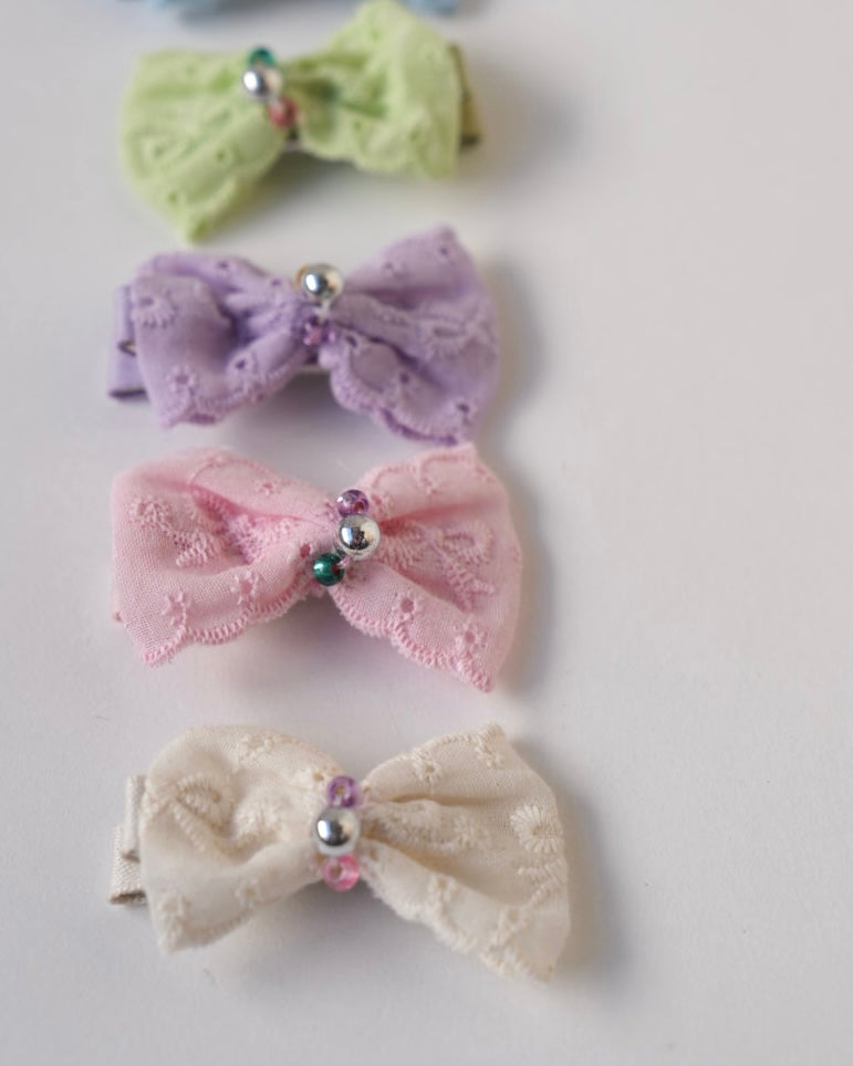 レースパレットヘアアクセ