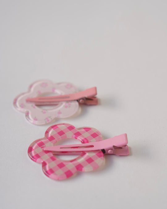 フラワー前髪クリップ