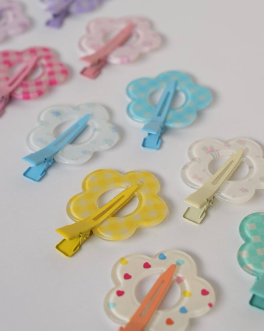 フラワー前髪クリップ