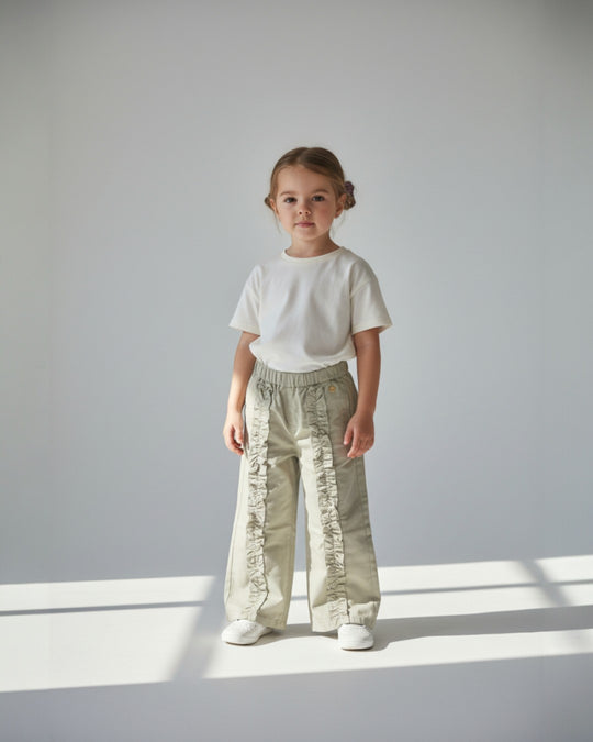 SUPERストレッチフリルパンツFL610303